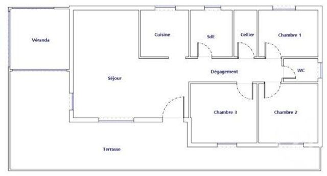 maison à louer - 5 pièces - 109.0 m2 - CUSSAC FORT MEDOC - 33 - AQUITAINE - Century 21 Kadima