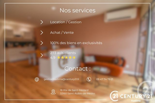 maison à louer - 5 pièces - 135.01 m2 - ST MEDARD EN JALLES - 33 - AQUITAINE - Century 21 Kadima