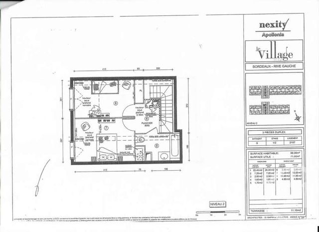 Appartement T3 à louer - 3 pièces - 68.03 m2 - BORDEAUX - 33 - AQUITAINE - Century 21 Kadima